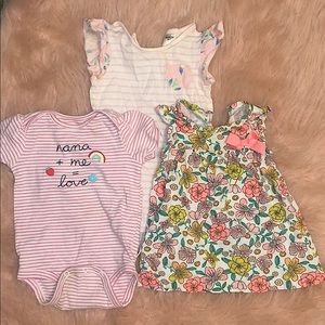 Carter’s Baby Girl Whimsical Onesies 12 months (2)